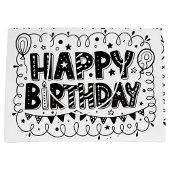 Sac cadeau joyeux anniversaire