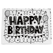 Sac cadeau joyeux anniversaire (Devant)