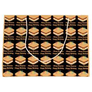Sac Cadeau Joyeux Anniversaire et Beaucoup de S'mores Grand S