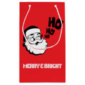 Sac cadeau Joyeux et brillant Père Noël - Noël (Dos)