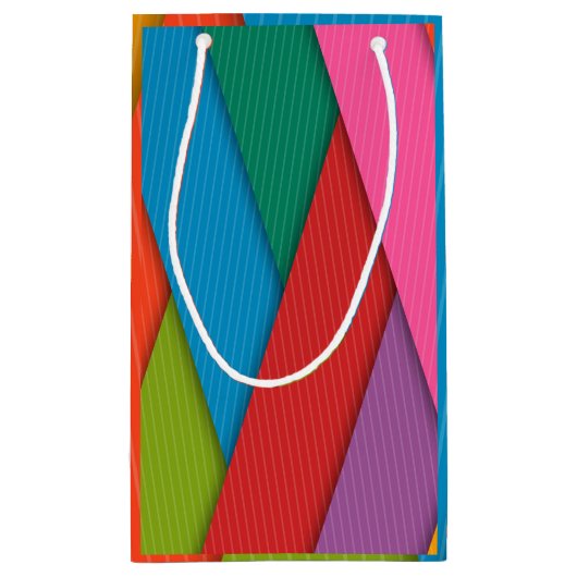 Sac cadeau Joyeux Triangles colorés (Dos)