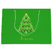 Sac cadeau Joyoux Noel vert (Devant)