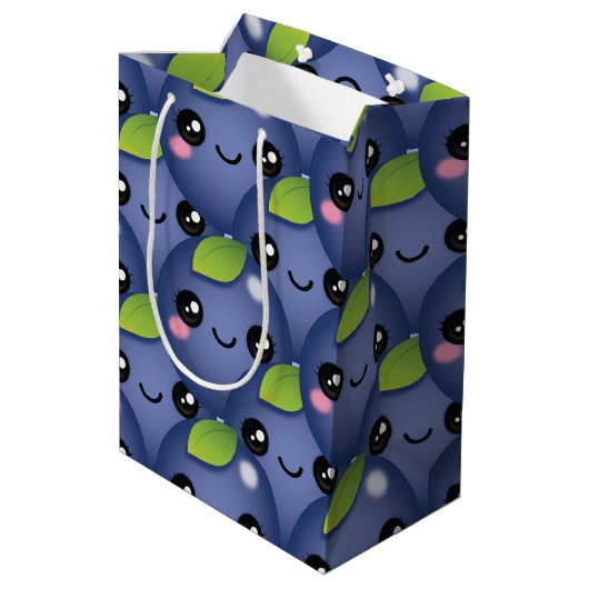 Sac cadeau Kawaii Blueberry Medium (Dos Angle)