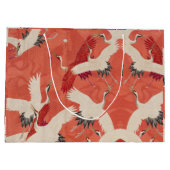 Sac cadeau Kimono de grues japonaises (Dos)