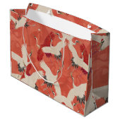 Sac cadeau Kimono de grues japonaises (Dos Angle)