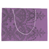 SAC CADEAU LACE NOIR ANTIQUE EN PLUM CLAIR (Dos)