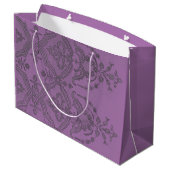 SAC CADEAU LACE NOIR ANTIQUE EN PLUM CLAIR (Dos Angle)