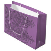 SAC CADEAU LACE NOIR ANTIQUE EN PLUM CLAIR (Devant Angle)