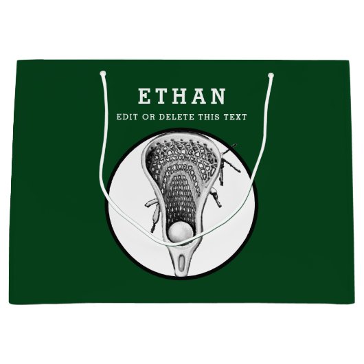 Sac cadeau Lacrosse Green Large (Devant)