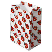 Sac cadeau Ladybugs Rouge et Blanc (Dos Angle)