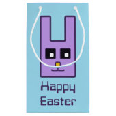 Sac cadeau lapin de Pâques carré (Petit) (Dos)