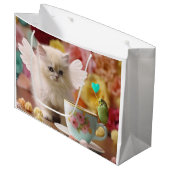 Sac cadeau Latte Kitten et Budgie (Devant Angle)