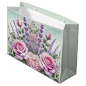 Sac cadeau Lavande et Jardin Rose (Devant Angle)