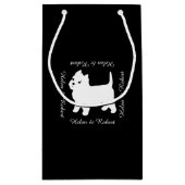 Sac Cadeau Le petit chien de Westie le plus mignon - (Dos)