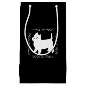 Sac Cadeau Le petit chien de Westie le plus mignon - (Devant)