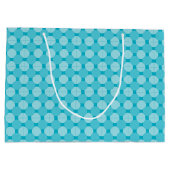 Sac cadeau (Lg) - Cercles superposés en bleu (Dos)