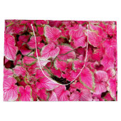 Sac cadeau Lg Feuilles roses (Dos)