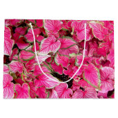 Sac cadeau Lg Feuilles roses (Dos)