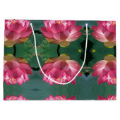 Sac Cadeau Lg Lotus Rose (Dos)