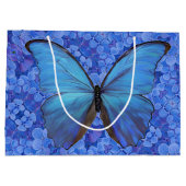 Sac cadeau Lg Morpho Bleu sur Hydrangea (Dos)