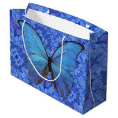 Sac cadeau Lg Morpho Bleu sur Hydrangea (Dos Angle)
