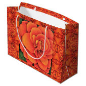 Sac Cadeau Lg Orange Begonia (Dos Angle)
