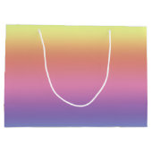 Sac Cadeau (Lg) - Stripes Arc-En-Ciel Horizontales (Dos)