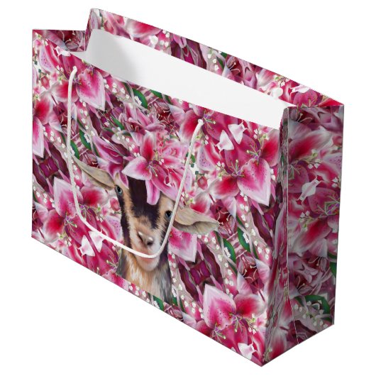 Sac cadeau Lily la chèvre (Devant Angle)
