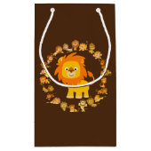 Sac cadeau Lion Mandala en caricature mignonne (Dos)