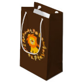 Sac cadeau Lion Mandala en caricature mignonne (Dos Angle)