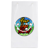 Sac cadeau logo personnalisé, pas de quantité mini (Devant)