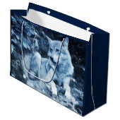 sac cadeau loup bleu (Devant Angle)