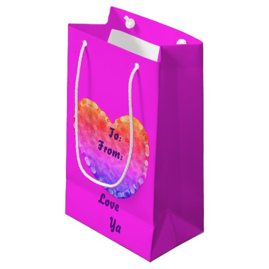 Sac cadeau Love Ya (Devant Angle)