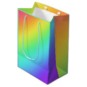 Sac cadeau lumineux arc-en-ciel dégradant (Devant Angle)