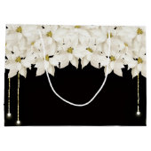 Sac Cadeau Luxueux Fleurs Blanches (Dos)
