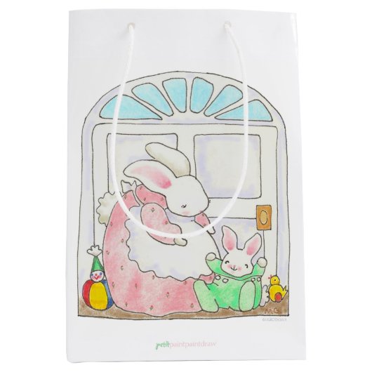 Sac cadeau Maman et Baby Bunny (Devant)