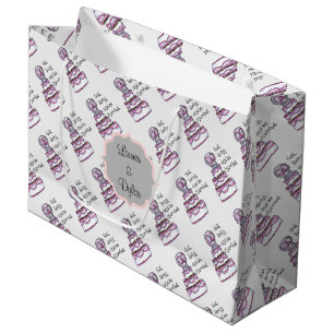 Sac Cadeau Mangez, boisson et soyez grand marié personnalisé