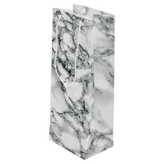 Sac cadeau Marbre blanc (Dos Angle)
