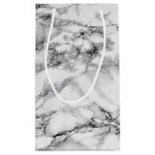 Sac cadeau Marbre blanc Pierre Design moderne (Dos)