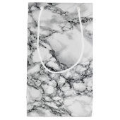 Sac cadeau Marbre blanc Pierre Design moderne (Devant)