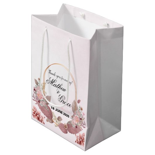 Sac cadeau mariage (Devant Angle)