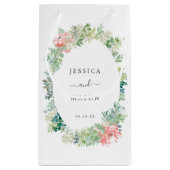 Sac cadeau Mariage de l'hôtel Soft Greenery (Dos)