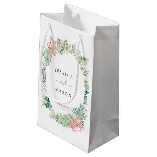 Sac cadeau Mariage de l'hôtel Soft Greenery (Dos Angle)