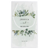 Sac cadeau Mariage Dusty Blue Eucalyptus Hotel (Dos)