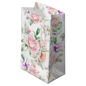 Sac cadeau mariage Floral (Devant Angle)