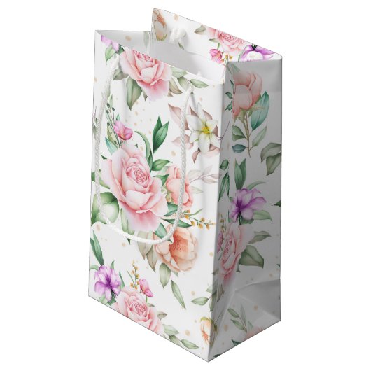 Sac cadeau mariage Floral (Dos Angle)