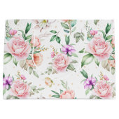 Sac cadeau mariage Floral (Devant)