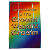 Sac cadeau Mariage Gay Rainbow Homme (Dos)