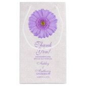 Sac cadeau mariage Purple Gerber Daisy Dace (Dos)