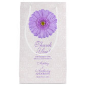 Sac cadeau mariage Purple Gerber Daisy Dace (Devant)